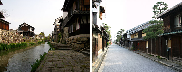 近江八幡の町並み