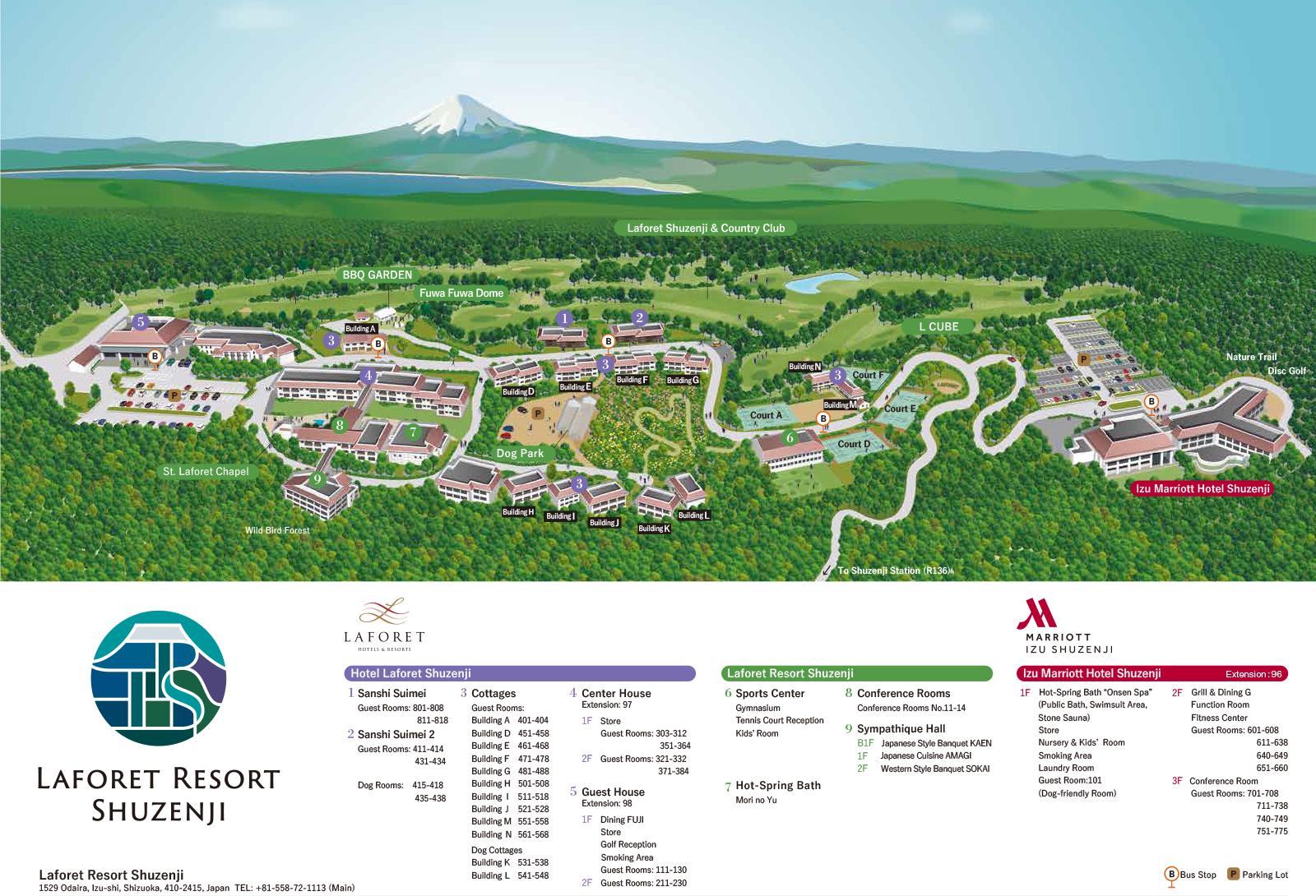Laforet Resort Shuzenji Whole Map