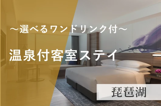 【琵琶湖】温泉付客室ステイ～選べるワンドリンク付～