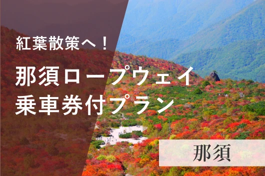 【那須】紅葉散策へ！那須ロープウェイ乗車券付プラン