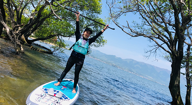 SUPでのんびり水上散歩