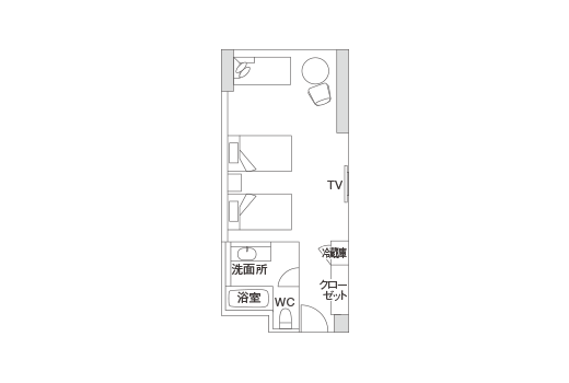 デラックスルーム 見取り図