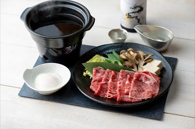 りんご和牛信州牛のすき焼き