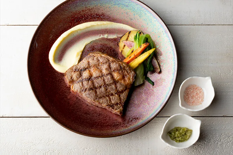 りんご和牛信州牛リブアイのグリル