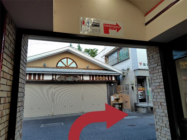 強羅駅送迎車乗場道順