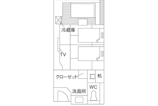 和室ベッドスタイル 見取り図