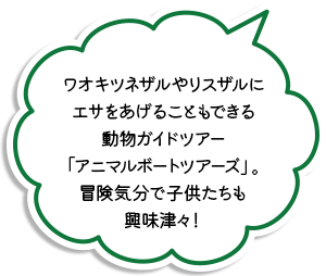 動物ガイドツアー「アニマルボートツアーズ」