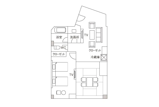 エグゼクティブスイート 見取り図