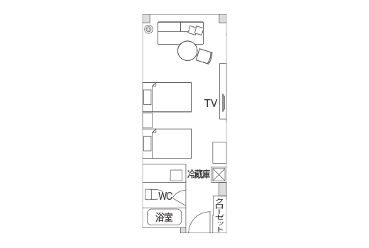 スーペリアルーム 見取り図