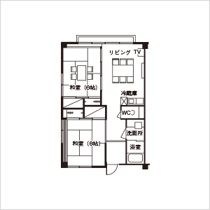4~5名様用(H棟・J棟)間取り図