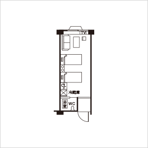 2名様用(I棟)間取り図