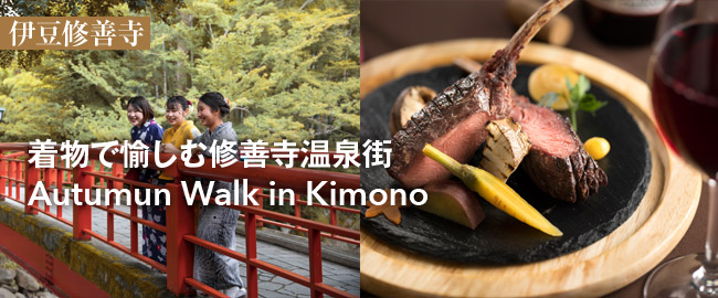 伊豆修善寺「着物で愉しむ修善寺温泉街 Autumun Walk in Kimono」