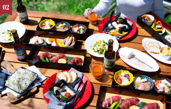 【白馬】緑あふれる白馬にて本格炭火BBQ！　BBQ Dinner Stay (2食付)