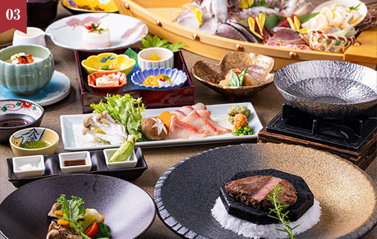 富士山を望む温泉露天風呂付客室と贅の美食プラン「春うらら」