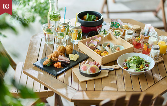 ガーデンテラスで楽しむBBQディナー＆朝ピクニック「Terrace BBQ Stay」(2食付)