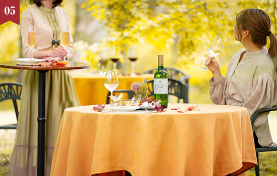 軽井沢マリオットホテル　 軽井沢の秋と長野ワインを楽しむ<br>「NAGANO WINE Discovery～Autumn Garden Apéro～」(朝食付)