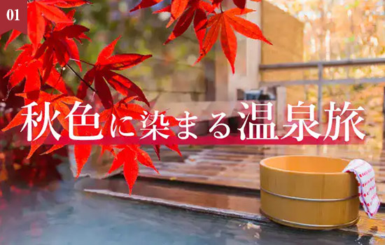 紅葉に包まれて温泉や食を愉しむ休日<br>「秋色に染まる温泉旅」