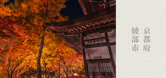 京都府 綾部市　秋の夜空を彩る紅葉まつり
