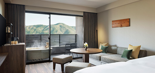 ラフォーレ箱根強羅 湯の棲　紅葉の箱根強羅×温泉露天風呂客室の贅沢も叶う「季節の三昧」(2食付)