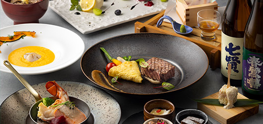 富士マリオットホテル山中湖　全皿に山梨県産の日本酒を使った、この冬限定の美食体験を「Terroir Yamanashi -Sake Gastronomy-」(2食付)