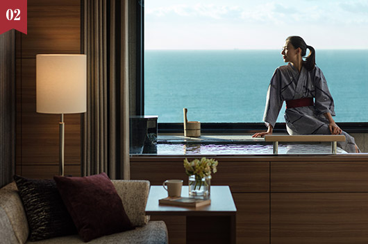 南紀白浜マリオットホテル　【海の見える温泉付客室がお得】1名様3,000円OFF！「温泉ビューバス付プレミアルーム Special Offer」(朝食付)