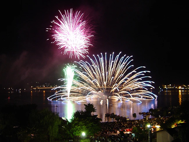 河口湖湖上祭大花火大会