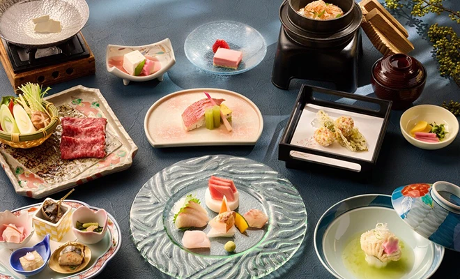 【湯の庭会席】　夕朝食付きプラン