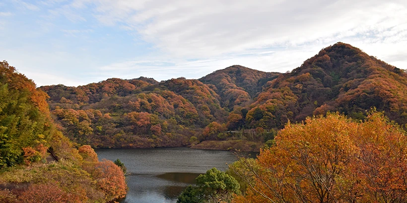 紅葉名所 松川湖